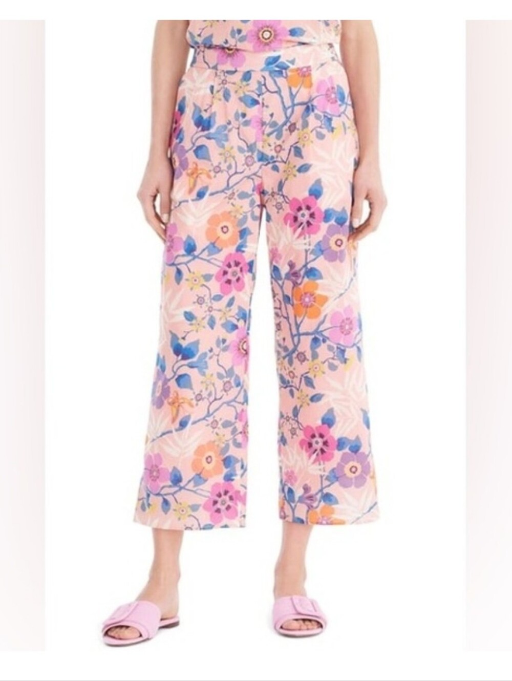 J. Crew Liberty Tana Lawn Wide-Leg Crop Pants